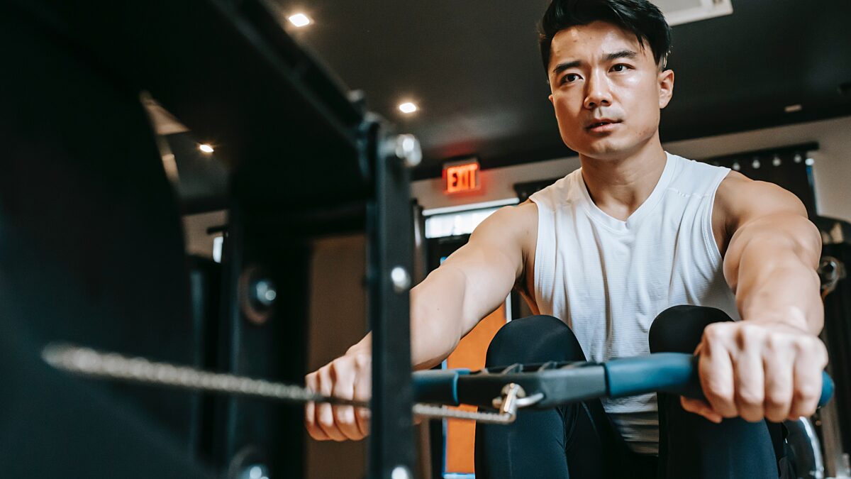 Klappbares Rudergerät