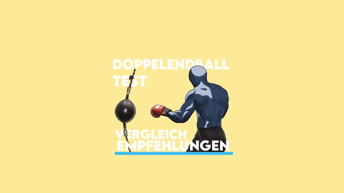 Darstellung einer Person die mit einem Doppelendball trainiert