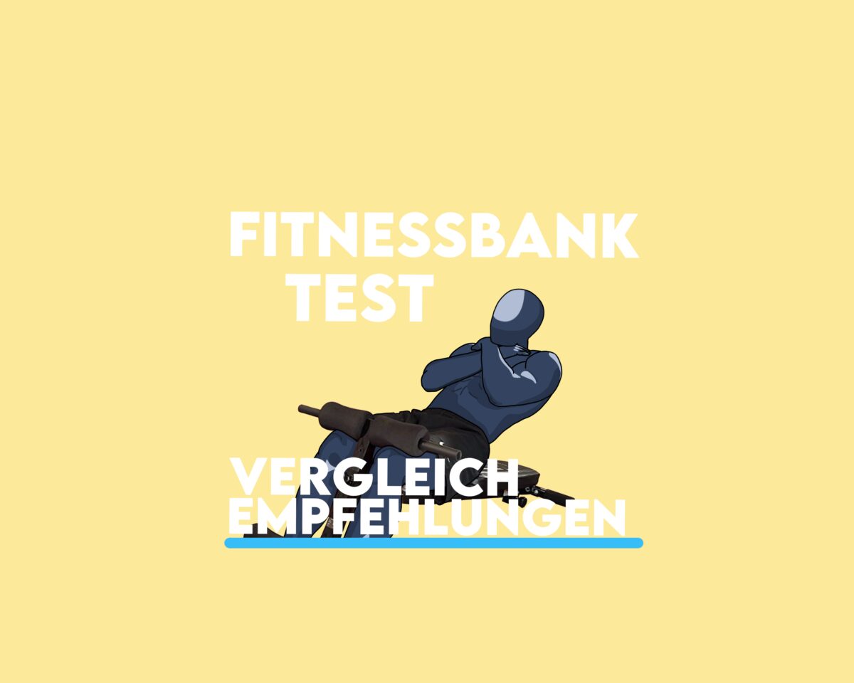 Darstellung eines Menschen der eine Fitnessbank test