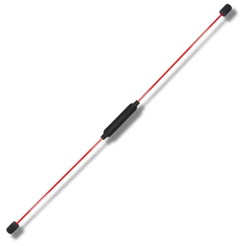 Best Sporting Swing Stick Fitness Schwingstab für Ganzkörpertraining, mit Trainingsanleitung, Farbe: rot