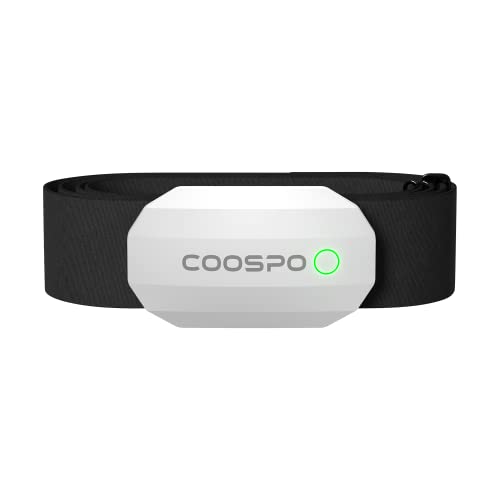 COOSPO H808S Brustgurt Pulsmesser ANT+/Bluetooth, Premium Herzfrequenzmesser Pulsgurt Sensor HRM-Messung Pulsgurt IP67 Wasserdichter, Kompatibel mit Polar, Elite HRV, Wahoo, Garmin, Zwift, Strava