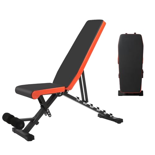 Panana Hantelbank verstellbare Negativbank, Trainingsbank, 4 Sitzpositionsverstellung, Flachbank Workout Bench Home Gym, Multifunktion Schrägbank Bank für Ganzkörpertraining