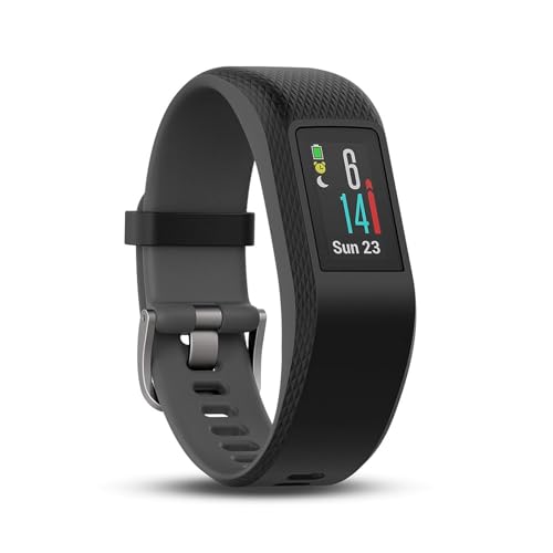 Garmin vívosport GPS-Fitness-Tracker, 24/7 Herzfrequenzmessung am Handgelenk, integriertes GPS, vorinstallierte Lauf-App, hochauflösendes Farb-Touchdisplay, 010-01789-00