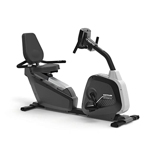 KETTLER SPORT Liegeergometer AVIOR R | 12 Trainingsprogramme | Hohe Gewichtsbelastung von 130kg | LCD Display | ergonomischer Sitz, einfach verstellbar | Transportrollen | Handpulssensoren