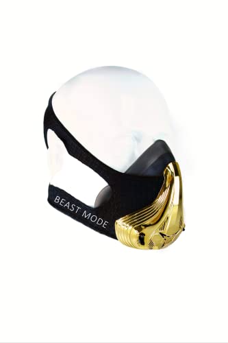 Beastmode Trainingsmaske - Atemwiderstandsmaske für mehr Ausdauerleistung-Stärkere Atemmuskulatur steigert die Performance bei Training & Wettkampf-Training Mask