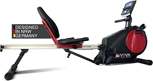 AsVIVA RA6 2in1 Rudergerät & Liegeergometer I Rudermaschine mit integrierten Handpulssensoren & Magnetbremssystem I Trainingsgerät mit Take-to-Carry-System