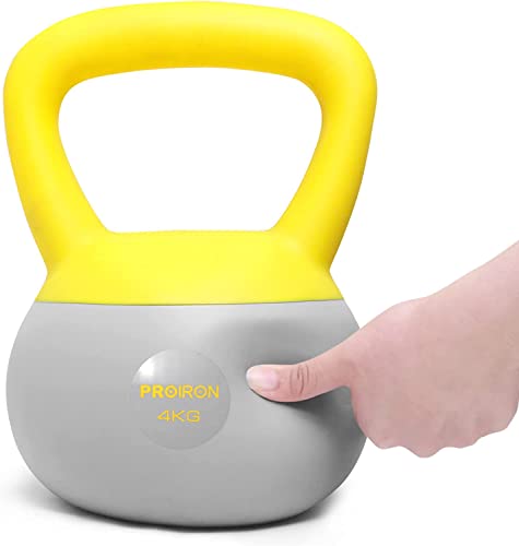 PROIRON Weich Kettlebell, Kugelhantel | 2-10kg | Starter-Sets | Freundlich für Benutzer und Boden, Ideal für Beginner Hause Kettlebell Training Gemacht