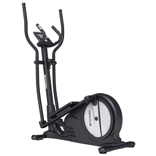 MAXXUS Crosstrainer CX 3.0-26 kg Schwungmasse, 12 Programme, 16 Stufen, Magnetbremssystem, bis 135 kg, LCD, Bluetooth, Tablethalterung, Handpulssensoren - Ellipsentrainer, Heimtrainer für Zuhause