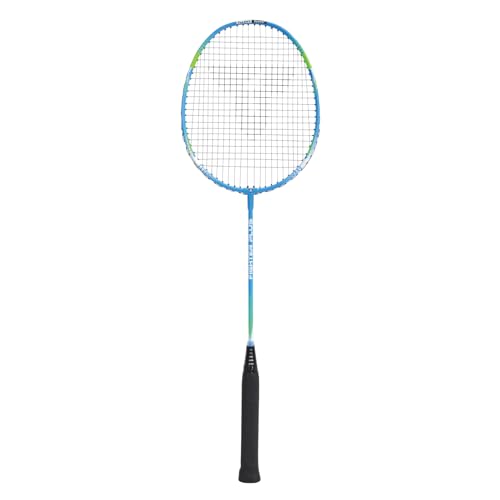 Talbot-Torro® Badmintonschläger Fighter Plus, Federballschläger mit Airflex Griffsystem und Powerwave Rahmenprofil für bessere Ballbeschleunigung, Farbe: Blau-Grün, 429808