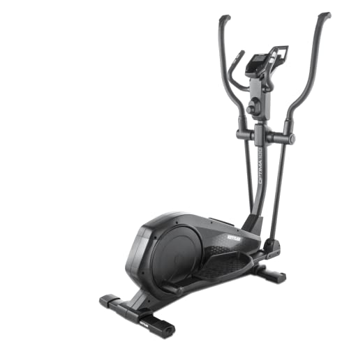 KETTLER Sport Crosstrainer Optima 100 | 12 kg Schwungmasse | 8 Widerstandsstufen | Magnetbremssystem | Transportrollen | Hohe Gewichtsbelastung von 110kg | Trainingscomputer