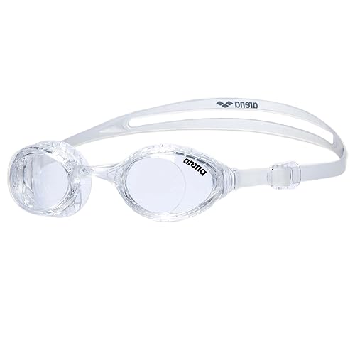 arena Air-Soft Anti-Fog Schwimmbrille Unisex für Erwachsene, Schwimmbrille mit Breiten Gläsern, UV-Schutz, Selbstjustierender Nasensteg, Air-Seals Dichtungen