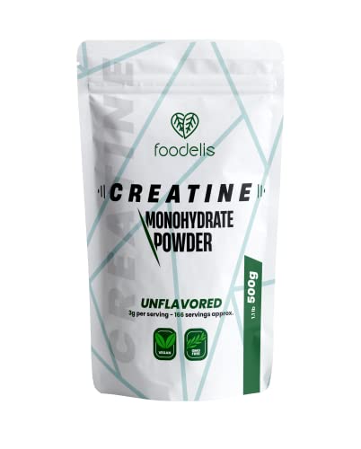 Creatin Monohydrat Pulver 500g | 100% kreatin monohydrat pulver in Mikronisiert | Geschmacklos | Inklusive Spender | Optimale Löslichkeit | Vegan | Gmo Free