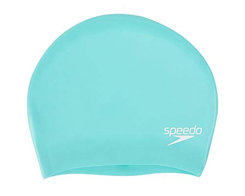 Speedo Unisex Erwachsene Long Hair Swimming Cap Green One Size Schwimmkappe, grün, Einheitsgröße