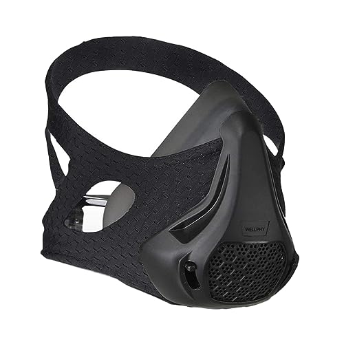 Angoily Trainingsmaske Sauerstoffbarrieremaske Sauerstoffwiderstandsmaske Fitness-Gesichtsmaske Sport