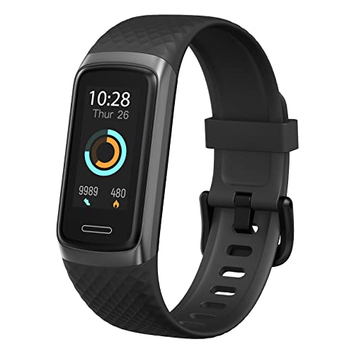 TOOBUR Fitness Tracker & Aktivitätstracker mit Pulsmesser Schlaftracker Uhr 14 Sportmodi Sportuhr Ip68 Wasserdicht Schrittzähler Armband Android iOS Kompatibel Fitnessuhr für Herren Damen