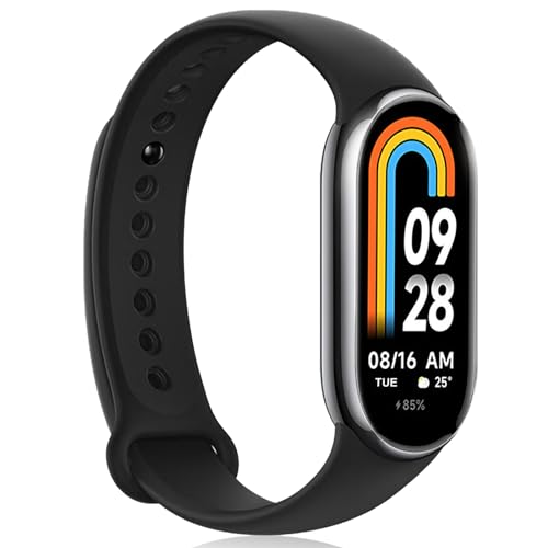 Mi Smart Band 8 Fitness Tracker& Aktivitäts-Tracker, 1.62"AMOLED-Display, 200+ lustige Zifferblätter, 150+Sportmodi, 5ATM, Schlafüberwachung, Herzfrequenzmessung, SpO2-Tracking, 16 Tage Akkulaufzeit