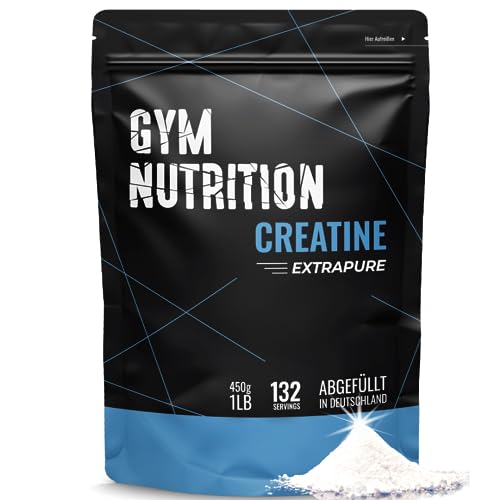 CREATIN PULVER - - Ultra Reinheit - Kreatin Monohydrat + Vitamin B6 - Optimal Hochdosiert - Ultrapure Creatine Monohydrate 100% Vegan - In Deutschland abgefüllt 450g