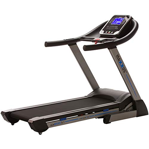 MAXXUS Laufband RunMaxx 8.1 - Klappbar, Elektrisch, 20 km/h, 24 Programme, 16 Ebenen, 140 kg, 2,75 PS, Lauffläche 150 x 51cm, LCD,Tablethalterung - Treadmill, Heimtrainer für Zuhause, Fitness