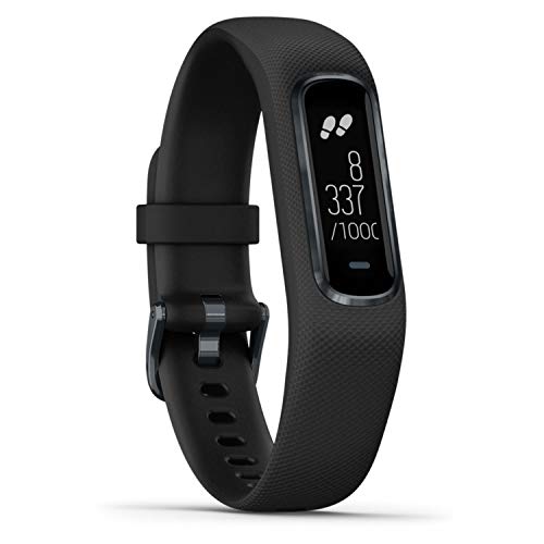 Garmin vívosmart 4 Fitness-Tracker - stilvolles Design, Herzfrequenzmessung am Handgelenk, Schlafanalyse