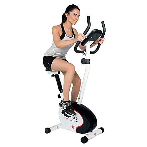 Christopeit Sport Fahrrad-Heimtrainer CL 3 - 8-stufig Widerstand, bis 100kg Gewicht, 7kg Magnet-Bremssystem, LCD-Display