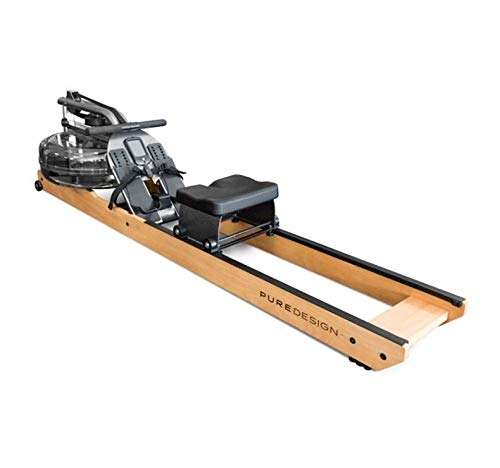 WaterRower Pure Design Rudergerät VR2 - LCD-Fenster - Maximales Benutzergewicht: 120 kg - Transportrollen