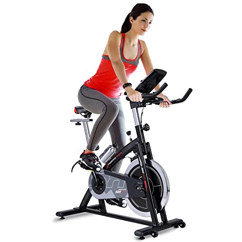 Sportstech Ergometer Heimtrainer mit 22KG Schwungrad & Multiplayer APP | Hometrainer Fahrrad für Zuhause | Trainingsgeräte für das Ausdauertraining | Fitness Exercise Bike | Indoor Cycling Bike SX200