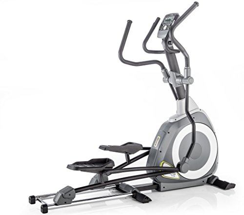 Kettler Ellipsentrainer AXOS Elliptical P – der ideale Hometrainer – mit 12 Programmen und 16 Widerstandsstufen – mit 4-Personen-Speicher – Heimtrainer inkl. Handpulssensoren und Ohrclip – schwarz & anthrazit