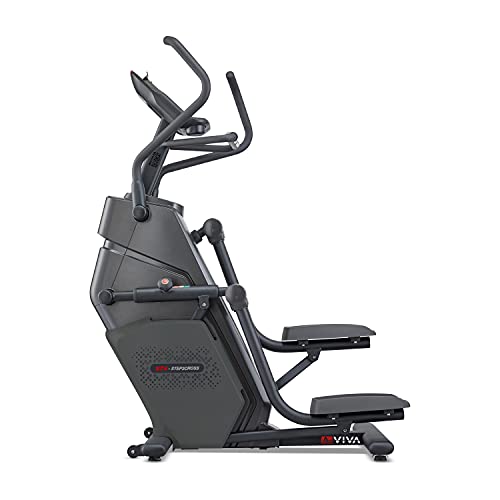 Stepper Ergometer AsVIVA ST4 Bluetooth | Heimtrainer mit Magnetmotor | 3-Fach verstellbare Schrittlänge | Elektrisch Einstellbarer Widerstand I Leiser Riemenantrieb | Max. Gewichtsbelastung 150 kg