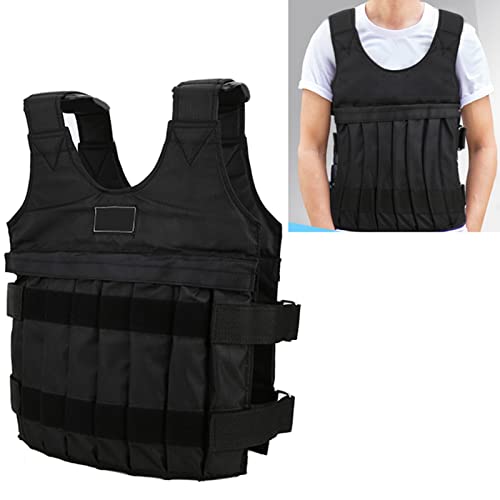 Gewichtsweste 20kg, Verstellbare Gewichtsweste, 60×42CM, Strapazierfähig und Flexibel, Weight Vest, Militärische Gewichtsweste, 44lb/20kg Gewichtsjacke, für Laufen, Krafttraining und Ausdauer