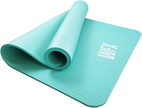 #DoYourFitness x World Fitness | Fitnessmatte "Yogini" | 183x61x1cm | Phthalatfrei & rutschfest | Gymnastikmatte ideal für Yoga, Pilates, Fitness, Outdoor im Studio & zu Hause | Türkis