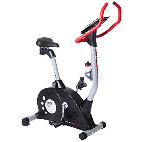 Ultrasport Heimtrainer Ergometer, Fitnessrad zur individuellen Förderung von Gesundheit und Fitness, idealer Hometrainer mit Trainingscomputer, Pulssensoren, 8-fach einstellbarem Widerstand