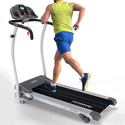 Kinetic Sports KST3000 Laufband klappbar | 1100 Watt Elektromotor | 12 Programme & Steigung | bis 120 kg | GEH- und Lauftraining | integrierte Lautsprecher | stufenlos einstellbar bis 12 km/h