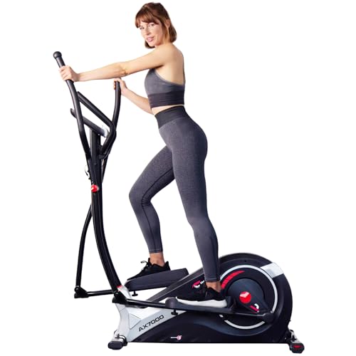 Christopeit Sport Crosstrainer AX 6000 Schwarz - 10-stufiger mechnischer-Widerstand - bis 150kg Gewicht - 8kg Magnet-Bremssystem