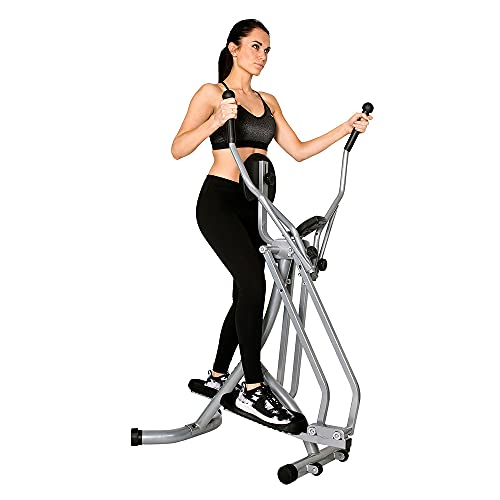 Christopeit Sport Walker Silber – klappbarer Ellipsentrainer – Crosstrainer bis 100kg Gewicht - Stepper mit LCD-Display