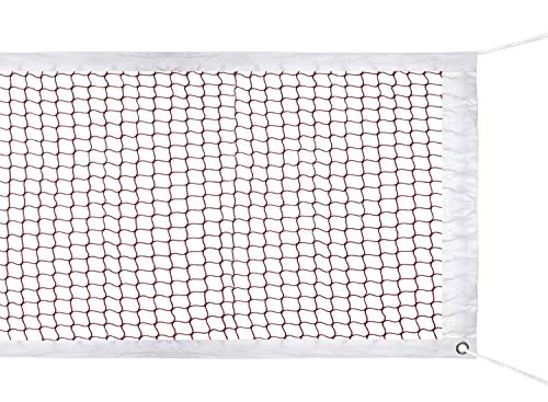 SIVENKE Badminton Netz Nylon Sport Net für Indoor/Outdoor Garden Schulhof 610 x 76cm Rot (Ohne Gestell)