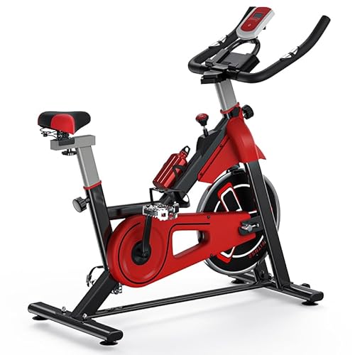 Dskeuzeew Heimtrainer Fahrrad, Fitness Fahrrad für Zuhause Fitness Bikes Indoor Kardio Training Indoor Bike, Ipad Halter Sitz Widerstand Einstellbar, Belastbarkeit 120 kg Fitnessbike Zuhause