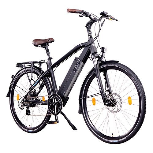 NCM Venice 48V 28 Zoll Urban E-Bike 250W Das-Kit Heckmotor 13Ah 624Wh Li-Ion Zellen Akku schwarz Venice