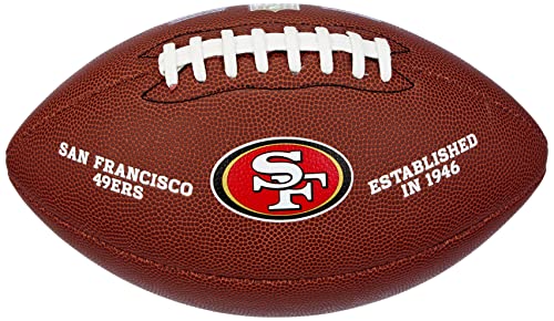 Wilson Unisex-Adult NFL LICENSED BALL SF American Football, BROWN, Uni