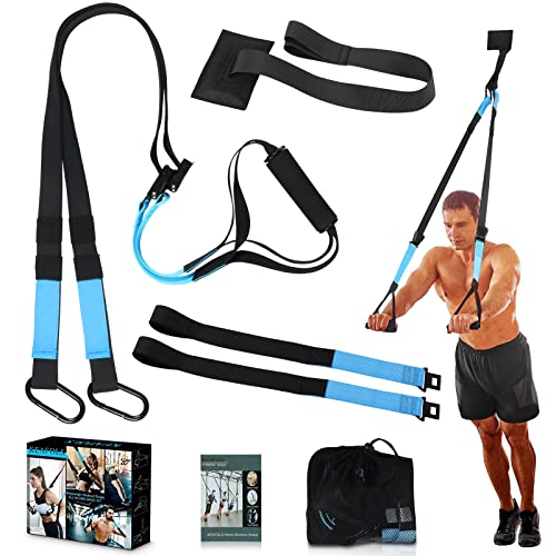 KEAFOLS Schlingentrainer Sling Trainer mit Türanker Einstellbar Schlingentraining Set Zuhause Suspension Trainer Fitness Band für Ganzkörpertraining