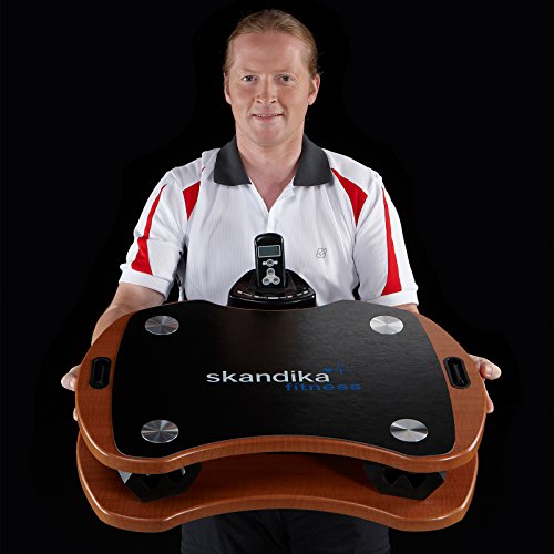 Skandika Home Vibration Plate 300 mit DirectDrive Antriebssystem und Trainingsgurten (braun)