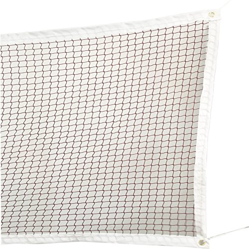 SPLHMILY Tennisnetz Badmintonnetz, Square Dark Red Nylon Einstellbar Faltbar Standardnetz für Indoor oder Outdoor Sports