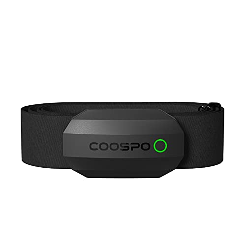 CooSpo H808S Herzfrequenzmesser Pulsgurt Bluetooth ANT+, Herzfrequenz Sensor mit Brustgurt EKG Genau IP67 Wasserdichter, Kompatibel mit Wahoo, Elite HRV, Rouvy, Adidas Run, Kinomap,Pulsoid
