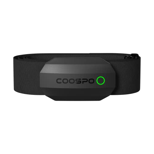 COOSPO H808S Brustgurt Pulsmesser ANT+/Bluetooth Herzfrequenzmesser Sensor, HRM Premium Pulsgurt EKG Messung IP67 wasserdicht, kompatibel mit Polar, Wahoo, Garmin, Zwift, Strava