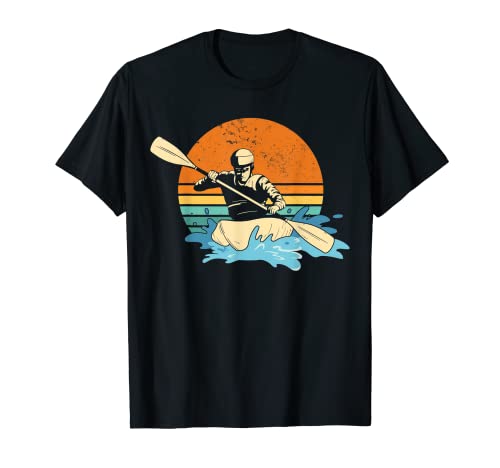 Wildwasser Kajak Paddel Kajak Aufblasbar Kanu Schlauchboot T-Shirt