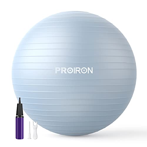 PROIRON Gymnastikball Pezziball Sitzball Trainingsball Fitnessball & Balance für Core-Training mit Pumpe Anti Burst Pilates Ball Robuster für Erwachsene Büro Pezzibälle Gymnastikbälle