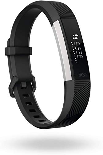 Fitbit Alta HR Armband zur Herzfrequenz- und Fitnessaufzeichnung, Schwarz, S
