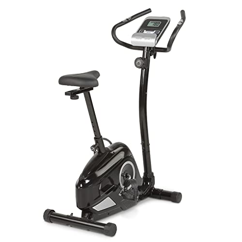 maxVitalis Fahrrad Heimtrainer mit Pulssensoren, 8 Widerstandsstufen, Magnet-Bremssystem, 5 kg Schwungmasse