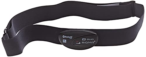 SIGMA SPORT - Brustgurt R1 DUO Herzfrequenz Sender (ANT+/Bluetooth Smart) inkl. COMFORTEX+| Farbe: Schwarz…