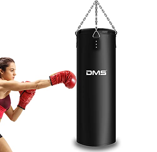 MMA Muay Thai und weitere Kampfsportarten FIGHTR® Boxsack gefüllt/ungefüllt Boxsack Set inkl 4-Punkt-Stahlkette 120cm 30 kg für Boxen Kickboxen extrem robust & langlebig