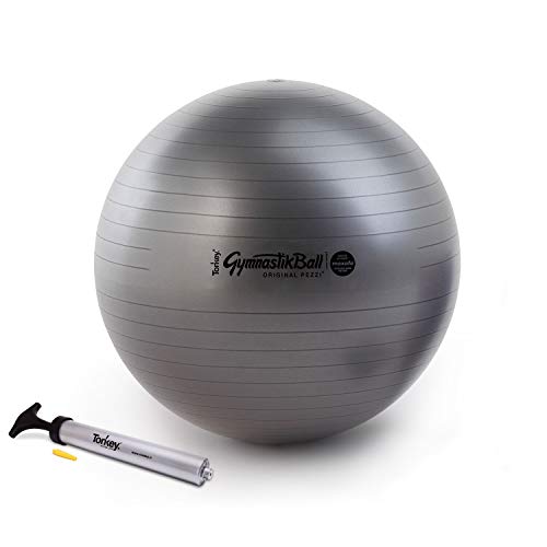Pezzi Ball Maxafe 65 cm schwarz inkl. Original Pezziball-Pumpe Gymnastikball Sitzball